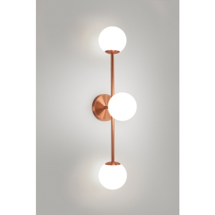 Arandela TKS Lana Globo Leitoso Ø100mm 3L G9 100x175x600mm 1667