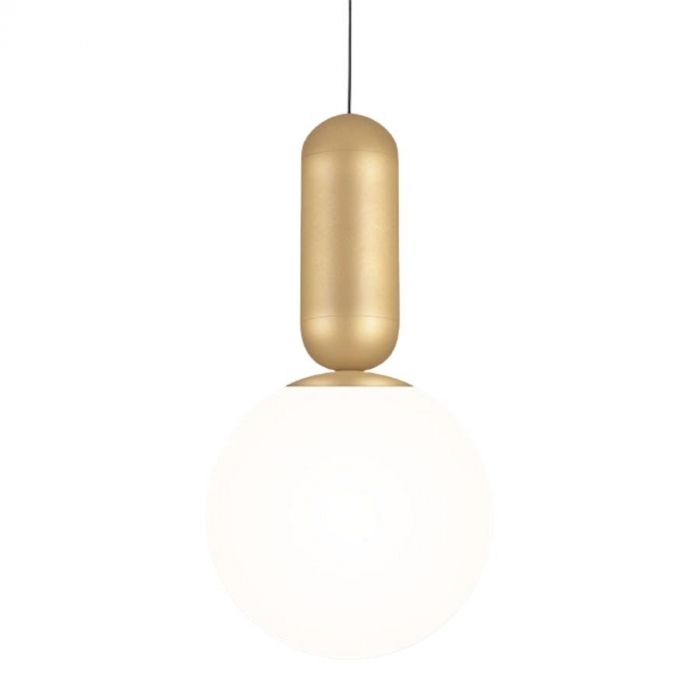 Pendente TKS Capsule Big Globo Leitoso Ø140mm 1L G9 140x270x2000mm 1792
