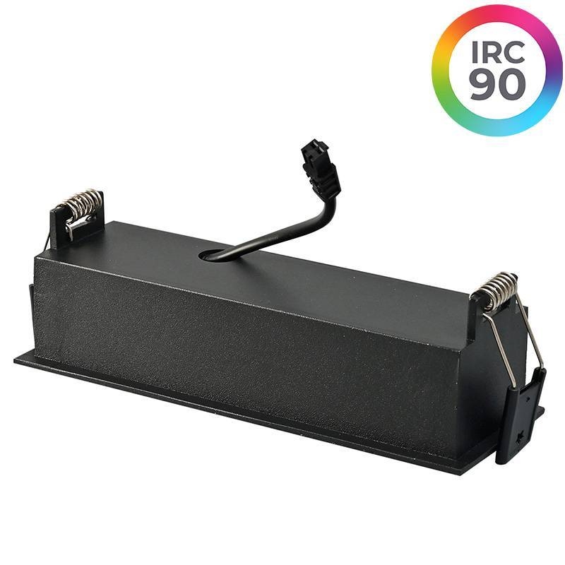 Embutido Nordecor Downlight Powerus Direcionavel 5 Focos 10 watts Preto 4000K IRC90 38° Bivolt 150x46x52mm 6795