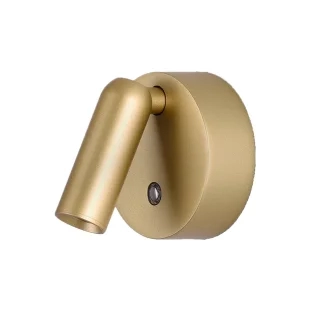 Arandela Casual Light Studioluce Pin Dourado 3 watts 2700K Ø80x80x110mm AR1889DO