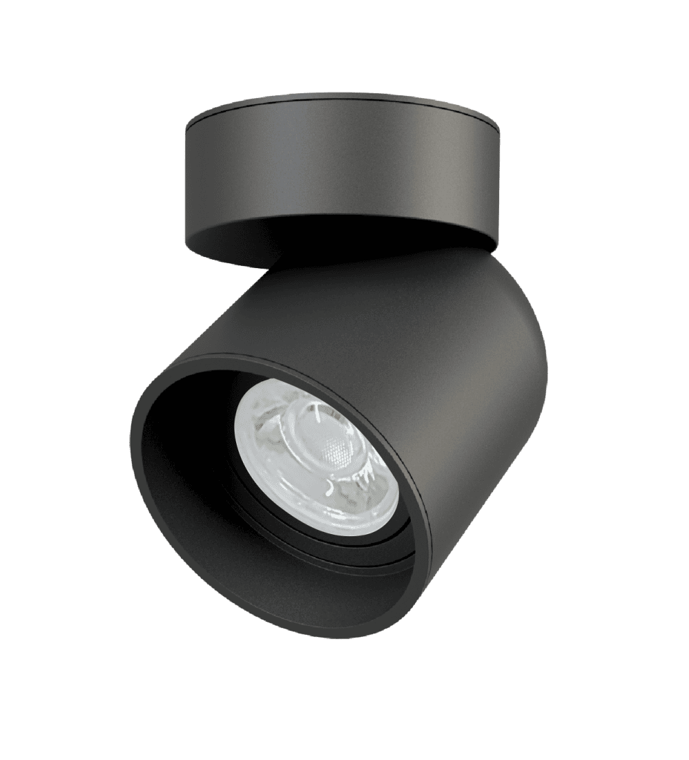 Spot Moon Articulado Tulipa Preto 1L MR16 1012004 