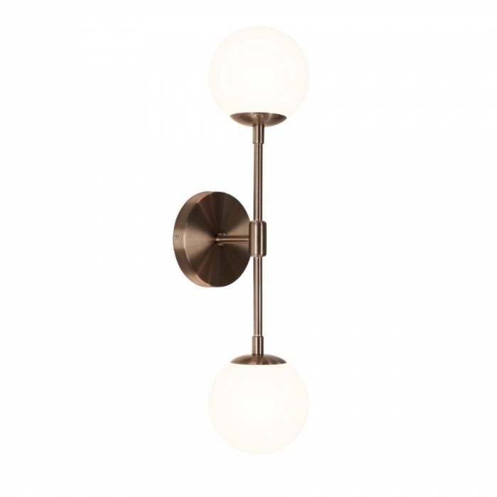 Arandela TKS Wiki Globo Leitoso Ø100mm 2L G9 100x125x530mm 1688