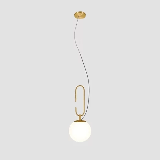 Pendente TKS Nexus Globo Leitoso Ø200mm 1L E27 200x200x2000mm 1939