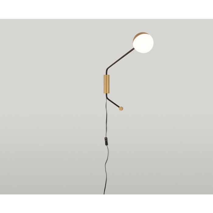 Arandela TKS Hani Globo Leitoso Ø100mm 1L G9 100x430x520mm 1686