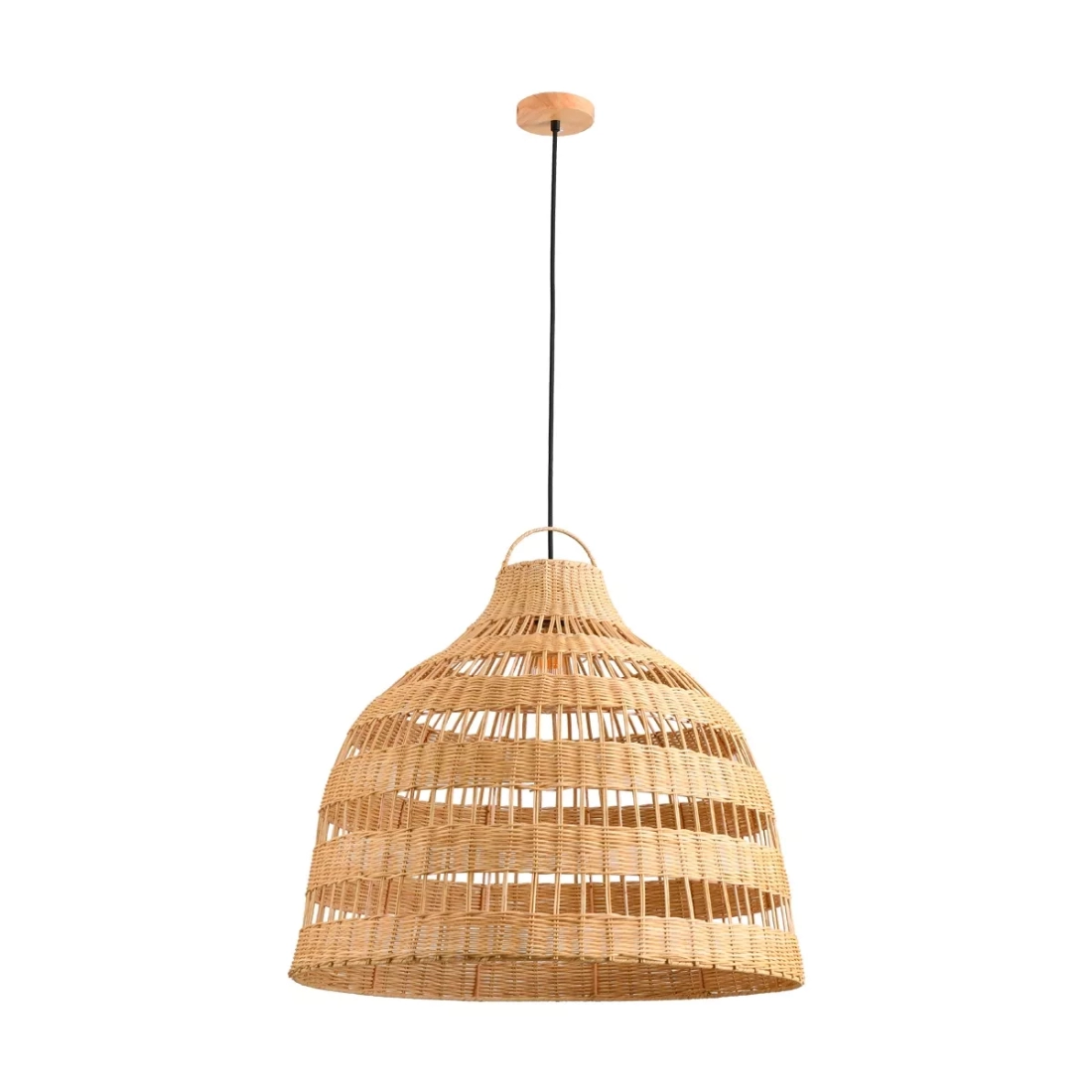 Pendente Skylight Ôtaki Rattan 1L E27 600x500mm Cabo 3 metros SKY-4064