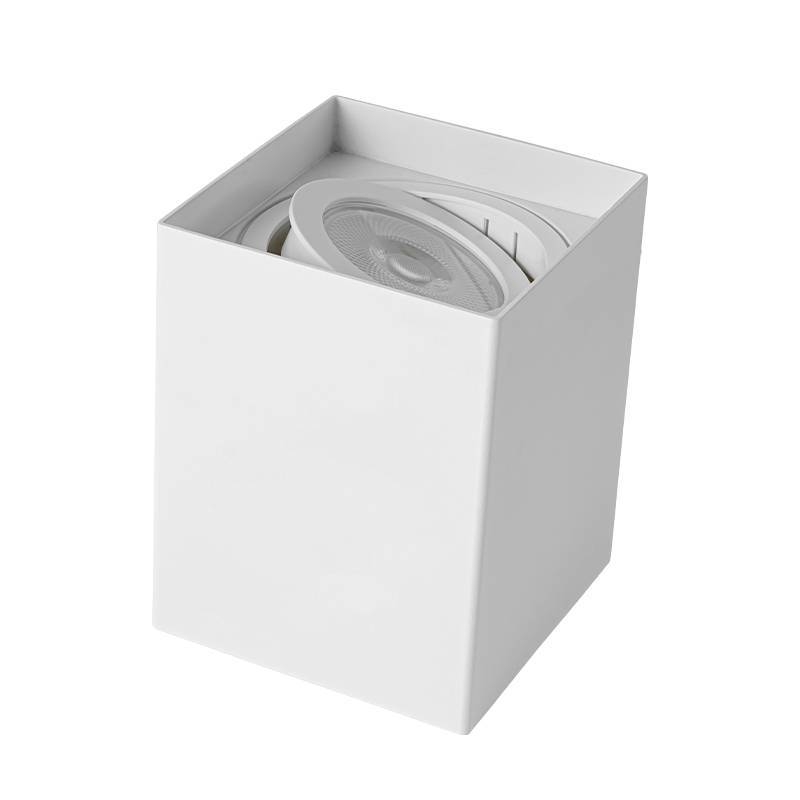 Spot Sobrepor Nordecor Loyo Quadrado 1L PAR20 Branco 106x106x131mm 6956