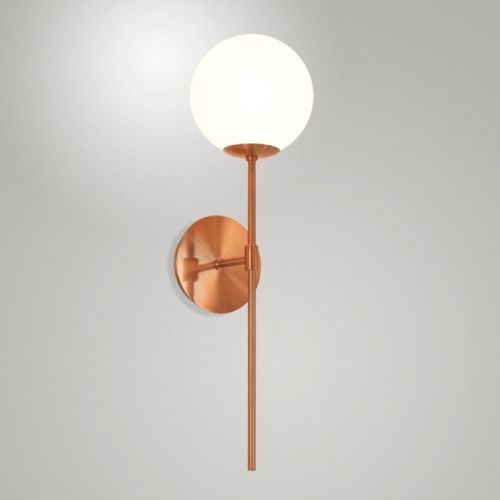 Arandela TKS Kopi G Globo Leitoso Ø140mm 1L G9 140x165x440mm 1690