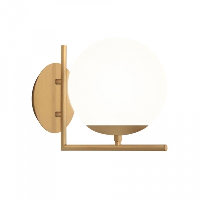 Arandela TKS Mahina Globo Leitoso Ø200mm 1L E27 200x230x260mm 1613