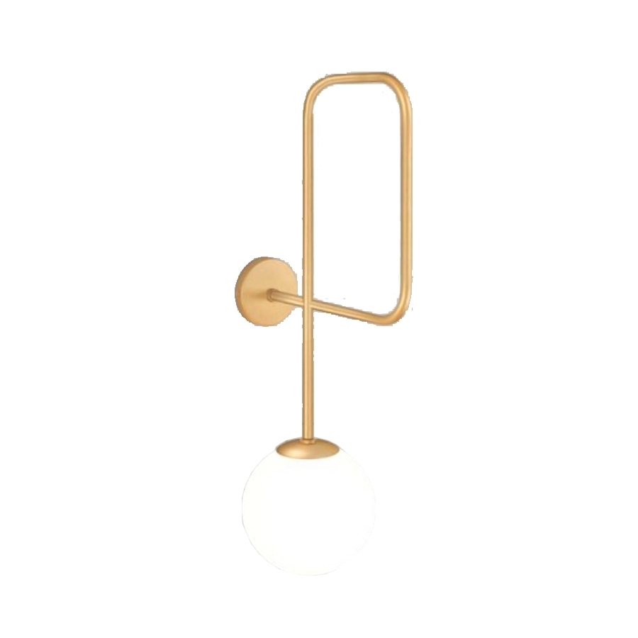Arandela TKS Clip 1L G9 120x210x480mm Globo Leitoso Ø120mm 1454