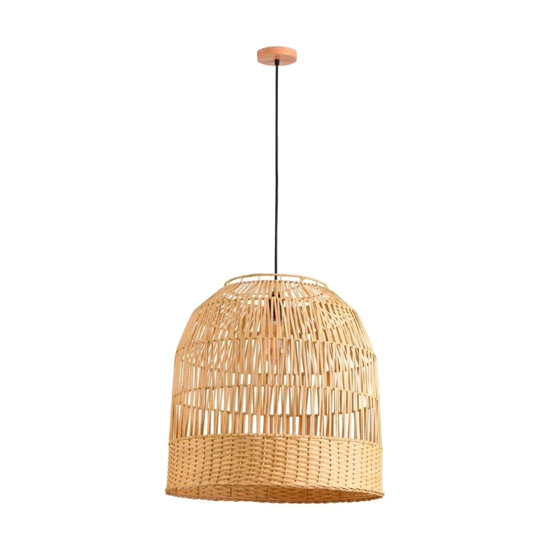 Pendente Skylight Ôtaki Rattan 1L E27 500x500mm Cabo 3 metros SKY-4062