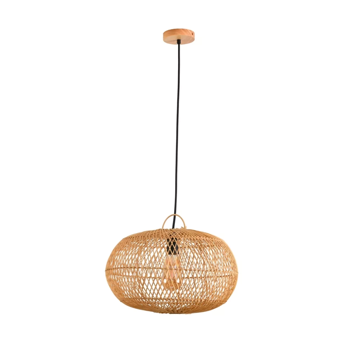 Pendente Skylight Ôtaki Rattan 1L E27 Ø400mm Cabo 3 metros SKY-4057P