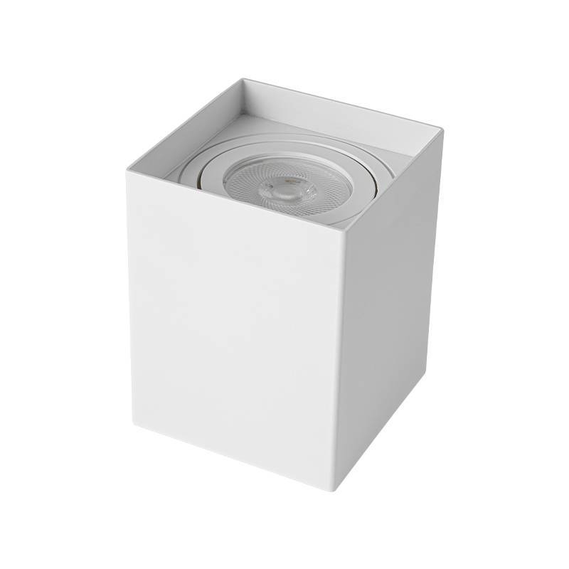 Spot Sobrepor Nordecor Loyo Quadrado 1L PAR20 Branco 106x106x131mm 6956