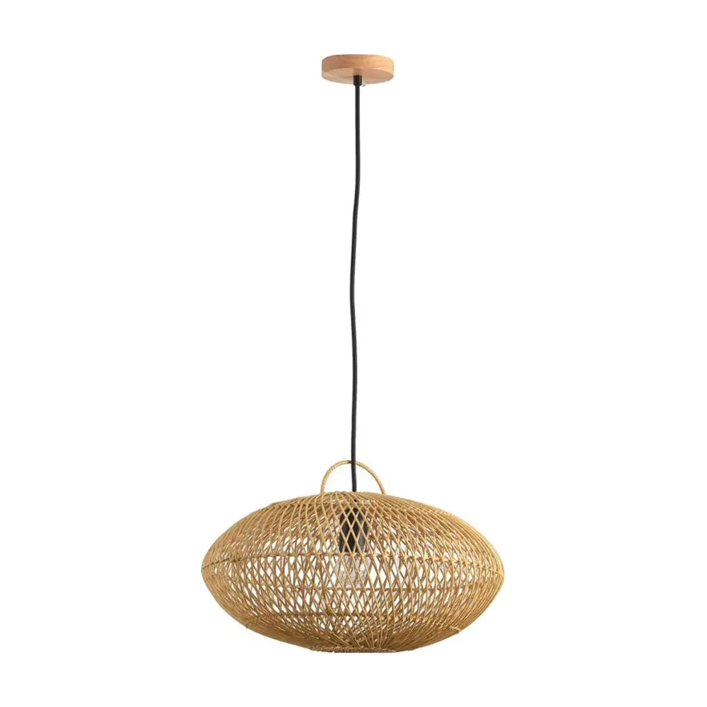 Pendente Skylight Ôtaki Rattan 1L E27 Ø400mm Cabo 3 metros SKY-4058P