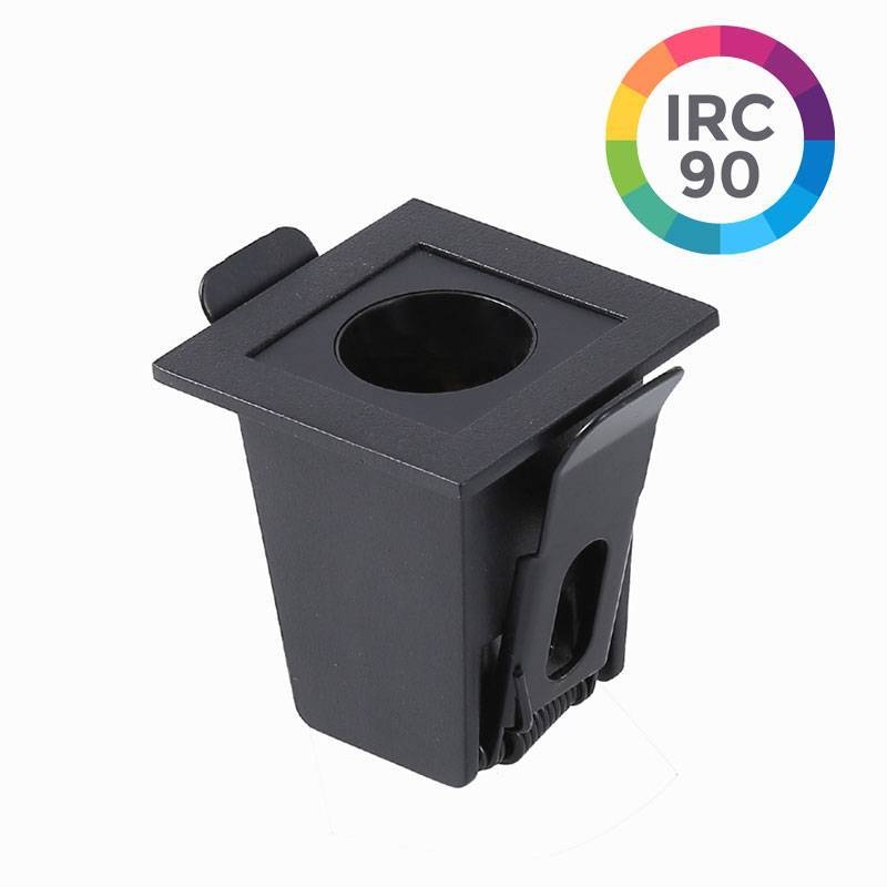 Embutido Nordecor Downlight Powerus Preto 2 watts 4000K IRC90 15° Bivolt 46x46x52mm 6781