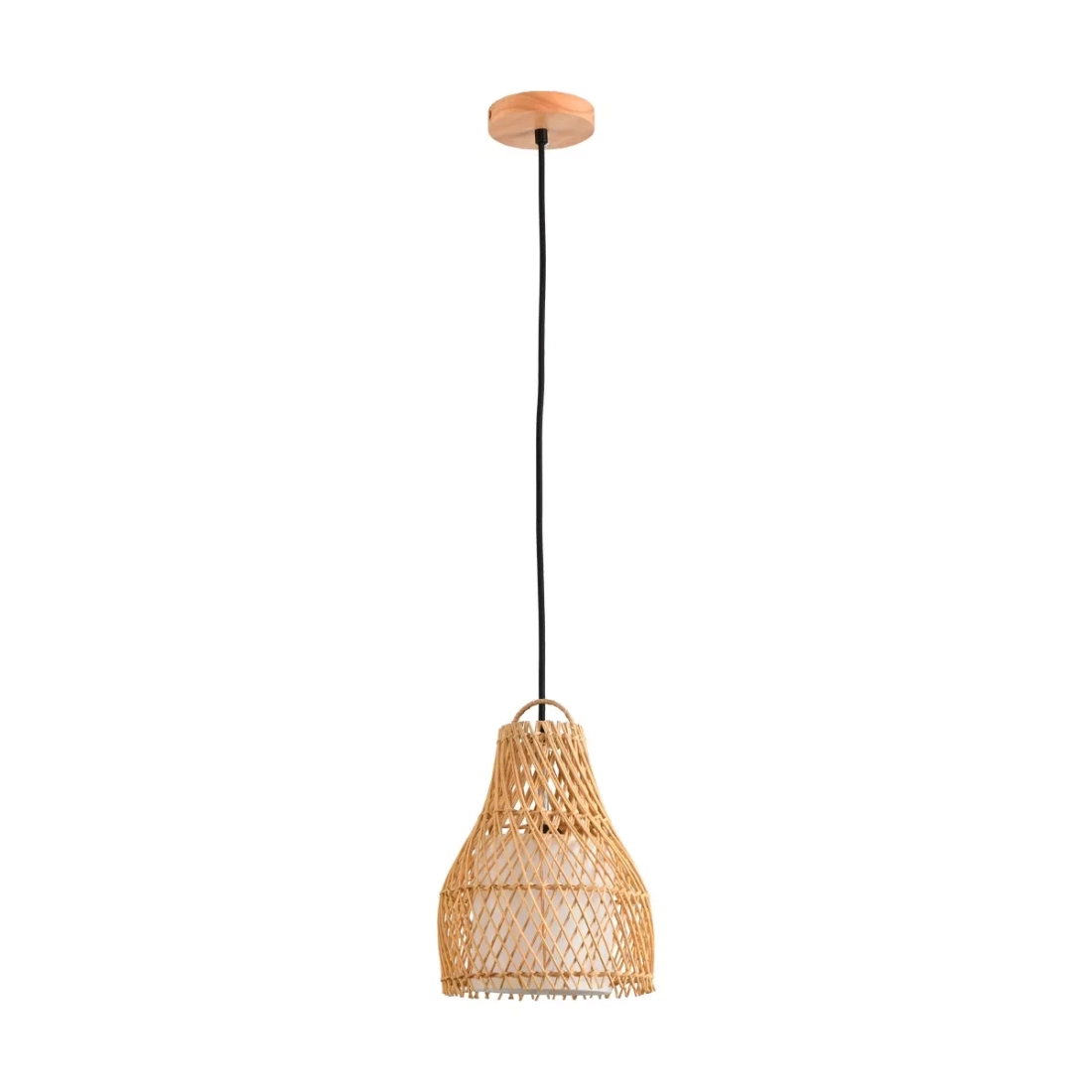 Pendente Skylight Ôtaki Rattan 1L E27 Ø180x250mm Cabo 3 metros SKY-4052