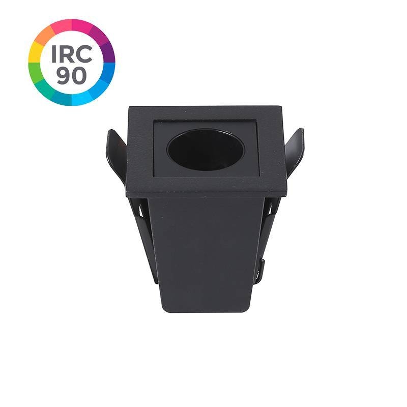 Embutido Nordecor Downlight Powerus Preto 2 watts 4000K IRC90 15° Bivolt 46x46x52mm 6781