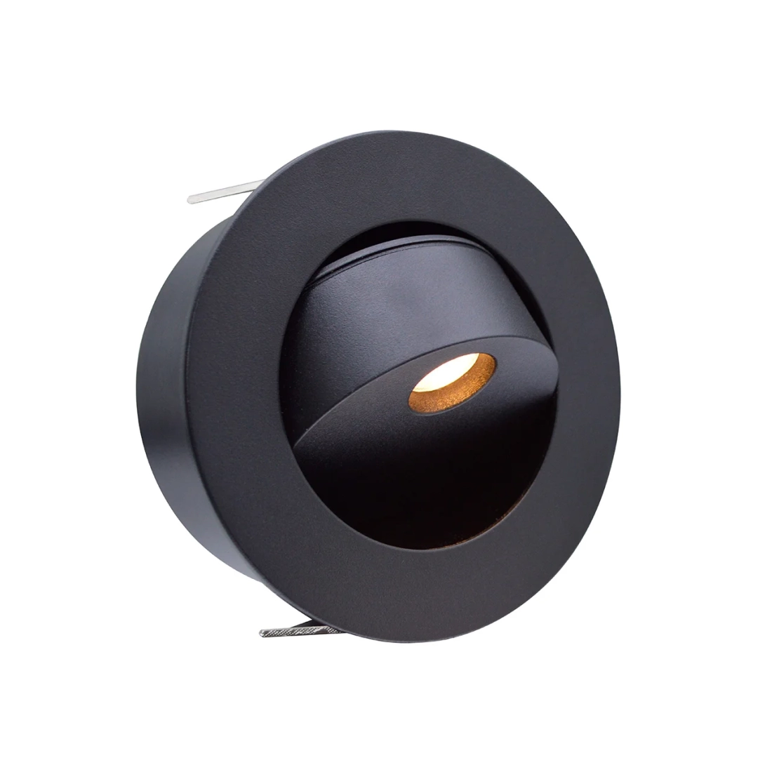 Arandela Casual Light Studioluce Punto Preto 3 watts 2700K Ø115mm AR1941PT