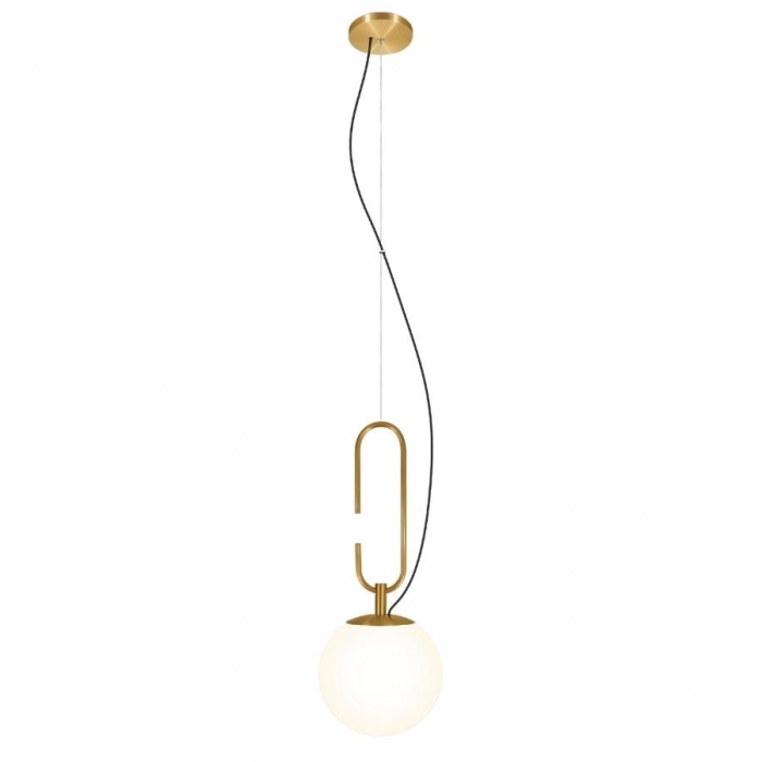 Pendente TKS Nexus Globo Leitoso Ø200mm 1L E27 200x200x2000mm 1939