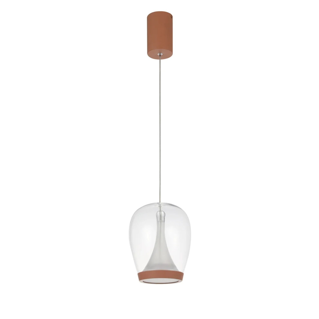 Pendente Casual Light Studioluce Zug Transparente e Falesia II 15 watts 2700K Ø180x220mm PD1893RF
