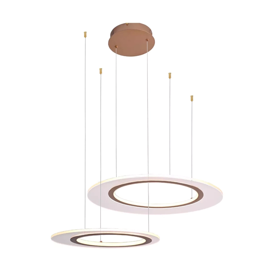 Pendente Skylight Bateau Dourado e Acrílico 86 watts 3000K Bivolt Ø600xØ400mm SKY-4074