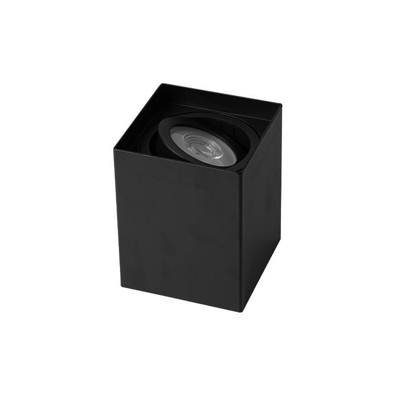 Spot Sobrepor Nordecor Loyo Quadrado 1L PAR20 Preto 106x106x131mm 6957