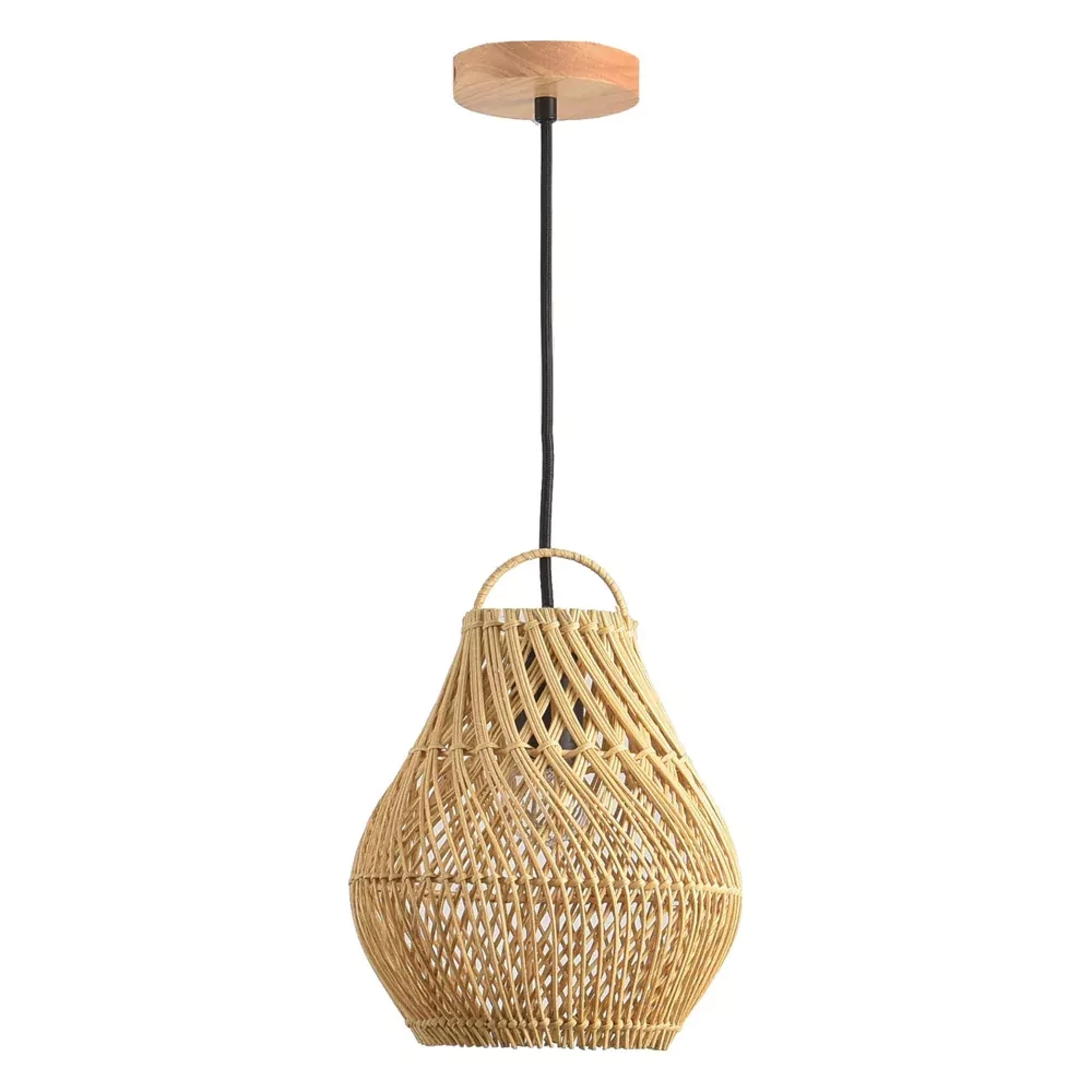 Pendente Skylight Ôtaki Rattan 1L E27 Ø200mm Cabo 3 metros SKY-4049