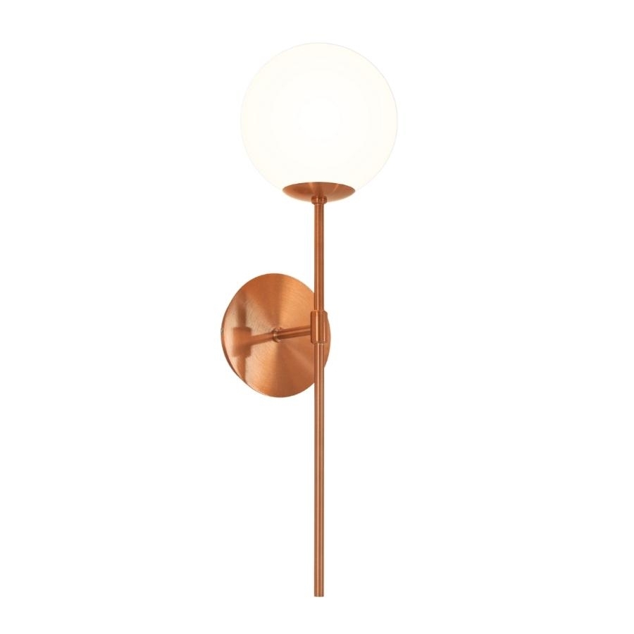 Arandela TKS Kopi G Globo Leitoso Ø140mm 1L G9 140x165x440mm 1690