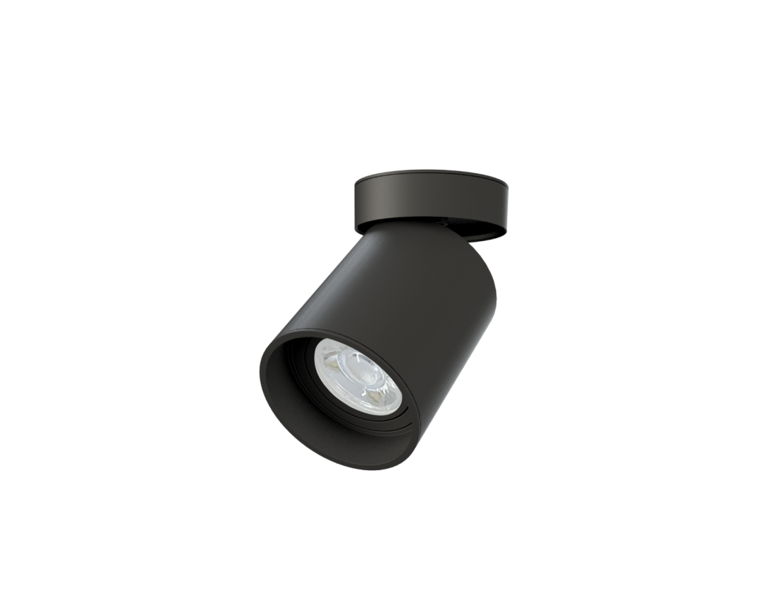 Spot Moon Sobrepor Articulado Flex Preto 1L MR16 1012091