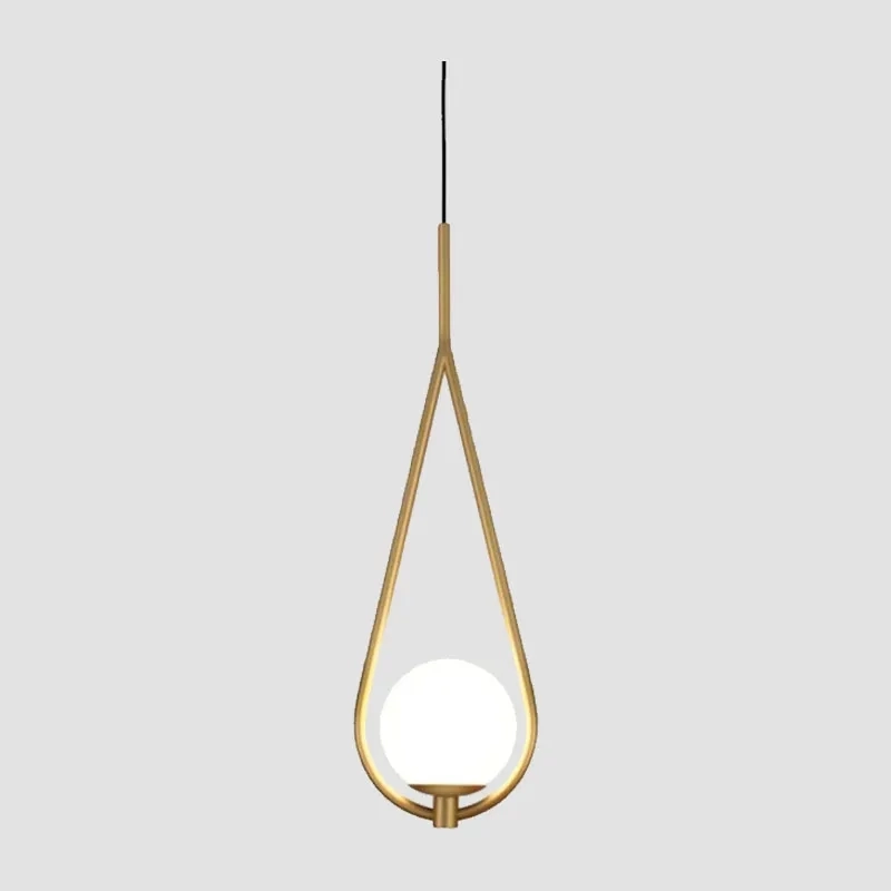 Pendente TKS Maron Globo Leitoso Ø100mm 1L G9 100x140x2000mm 1715