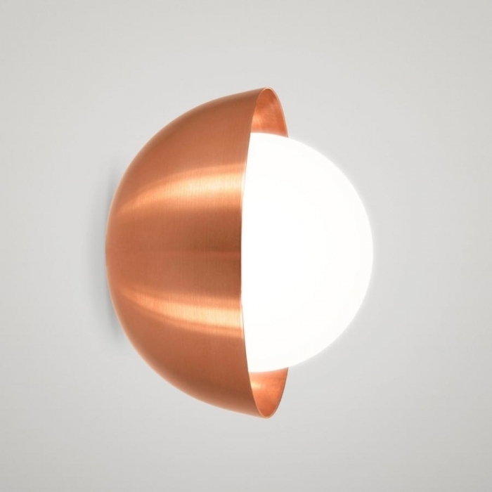 Arandela TKS Sunna Globo Leitoso Ø140mm 1L G9 240x170x240mm 1463