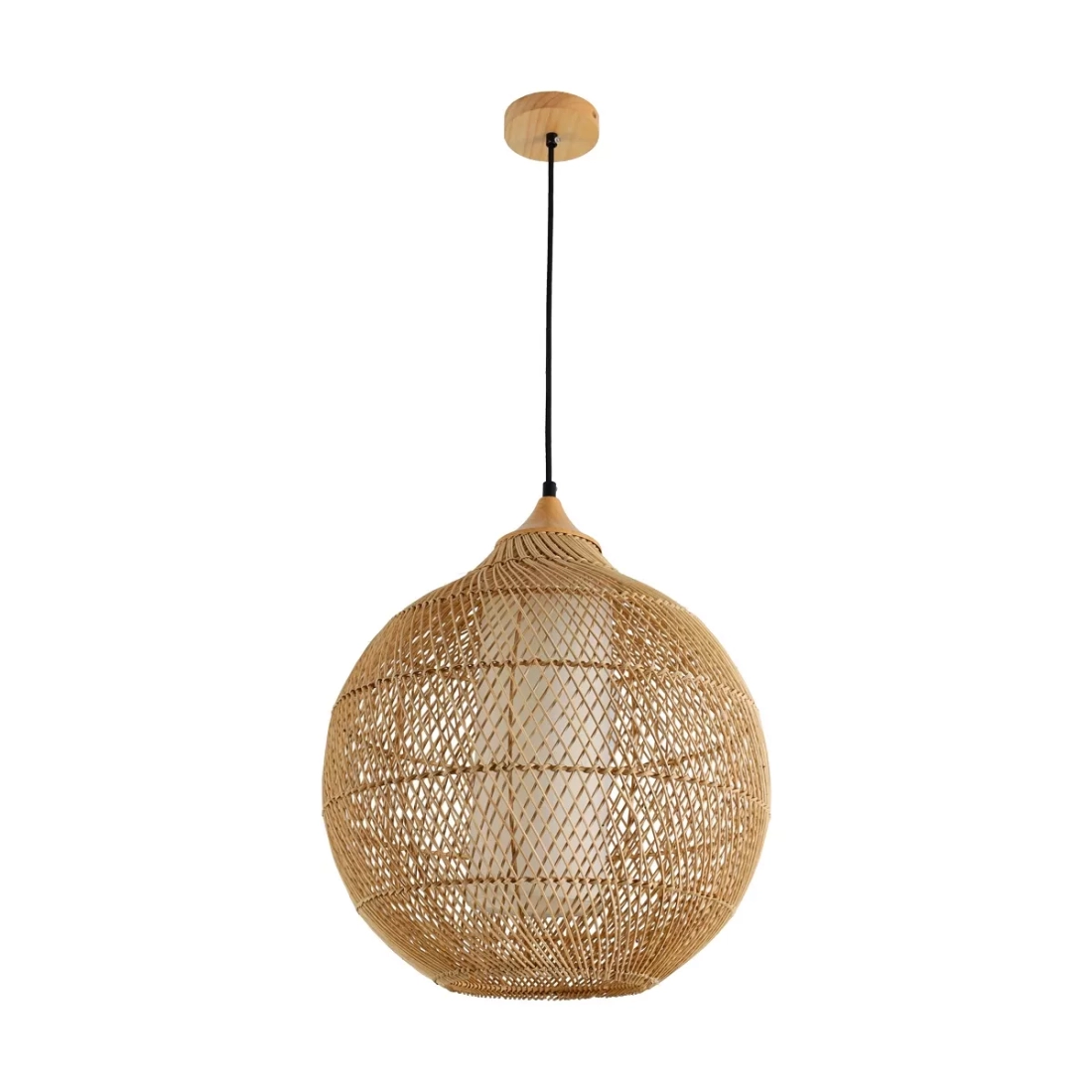Pendente Skylight Ôtaki Rattan 1L E27 Ø400mm Cabo 3 metros SKY-4055