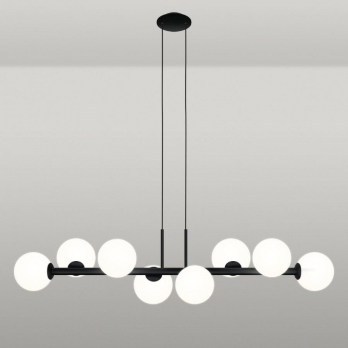 Pendente TKS Sphera Looping Jabuticaba Globo Leitoso Ø140mm 8L G9 325x1100x2000mm 1713