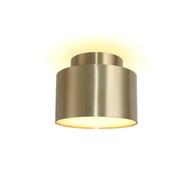 Plafon Casual Light Studioluce Pini Dourado 14 watts 3000K Ø110x88mm PL1845DO