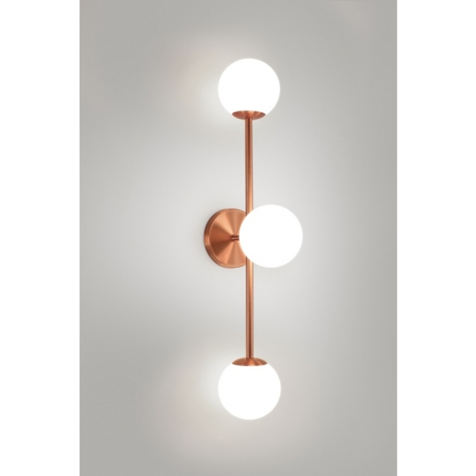 Arandela TKS Lana Globo Leitoso Ø100mm 3L G9 100x175x600mm 1667