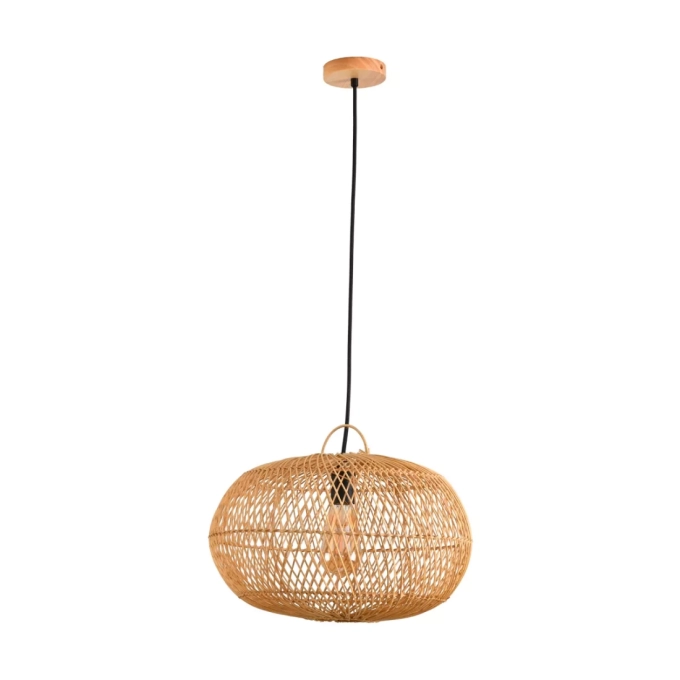 Pendente Skylight Ôtaki Rattan 1L E27 Ø400mm Cabo 3 metros SKY-4057P