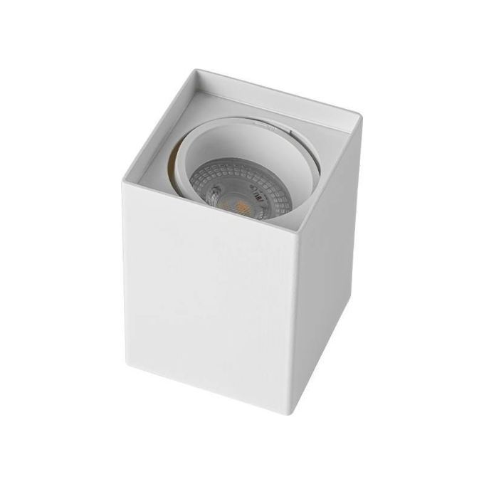 Spot Sobrepor Nordecor Loyo Quadrado 1L MR16 Branco 66x66x100mm 6952