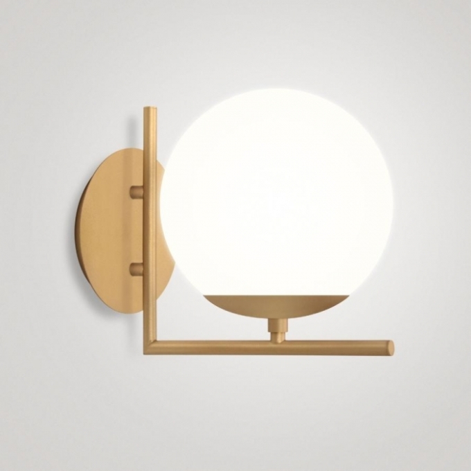 Arandela TKS Mahina Globo Leitoso Ø200mm 1L E27 200x230x260mm 1613