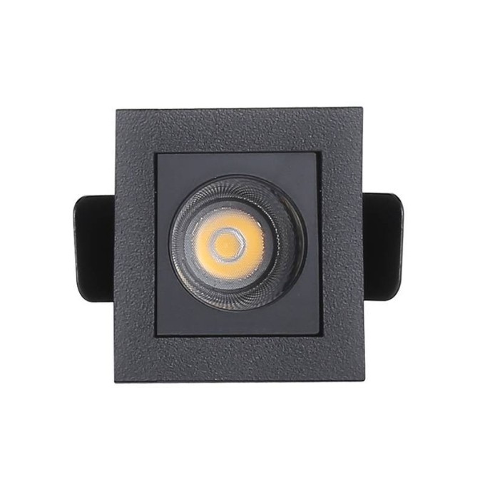 Embutido Nordecor Downlight Powerus Preto 2 watts 4000K IRC90 15° Bivolt 46x46x52mm 6781