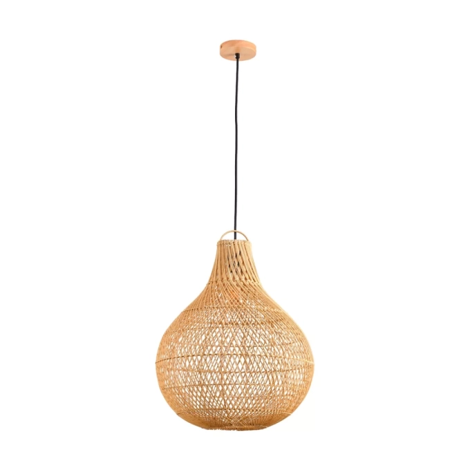 Pendente Skylight Ôtaki Rattan 1L E27 Ø300x460mm Cabo 3 metros SKY-4073