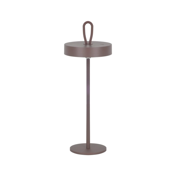 Abajur Casual Light Studioluce Oni 2,5 watts Dimerizável Marrom Ø125x350mm AB1867MR