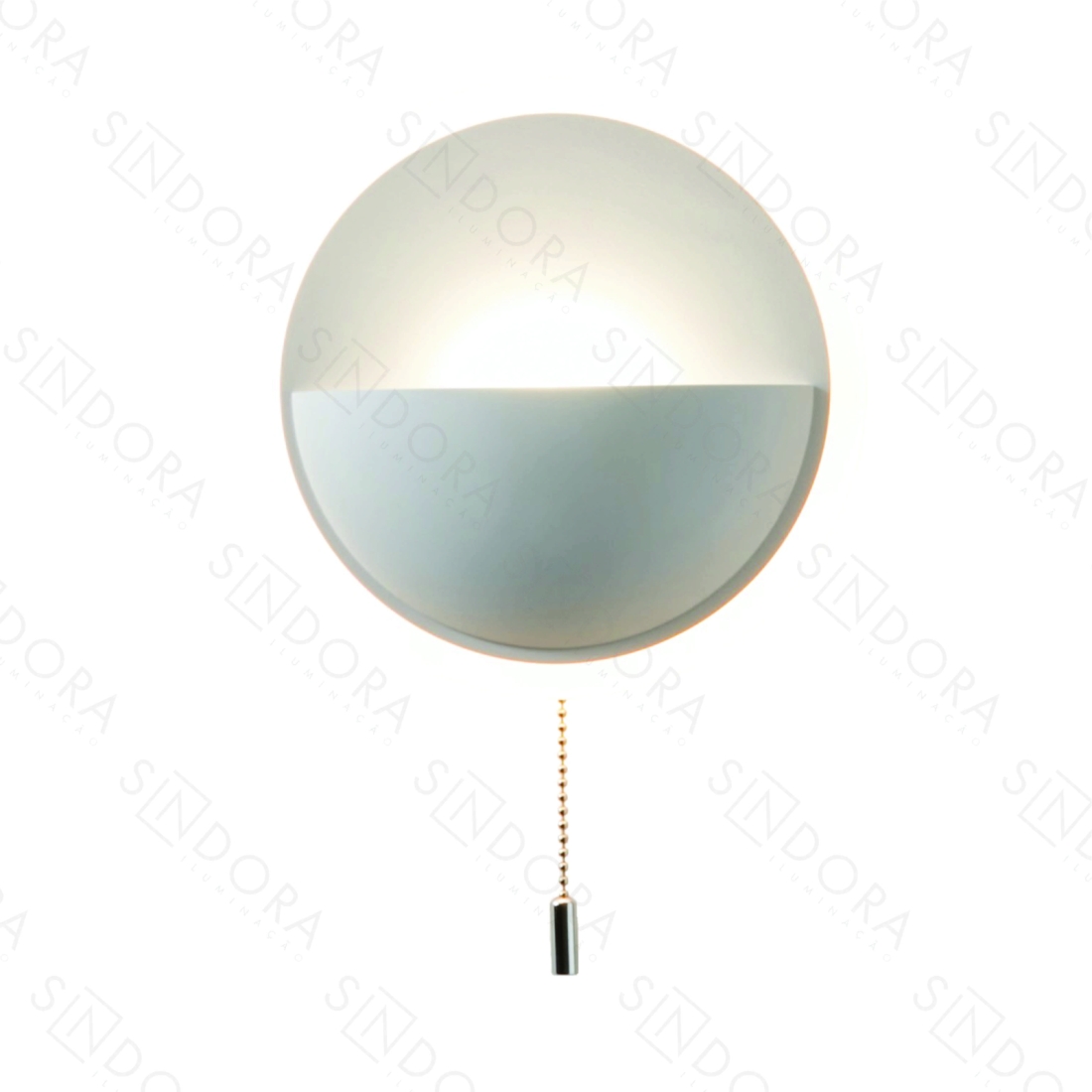 Arandela Sindora Metal e Acrílico Branco 10 watts 3000K Ø150mm DCB03803