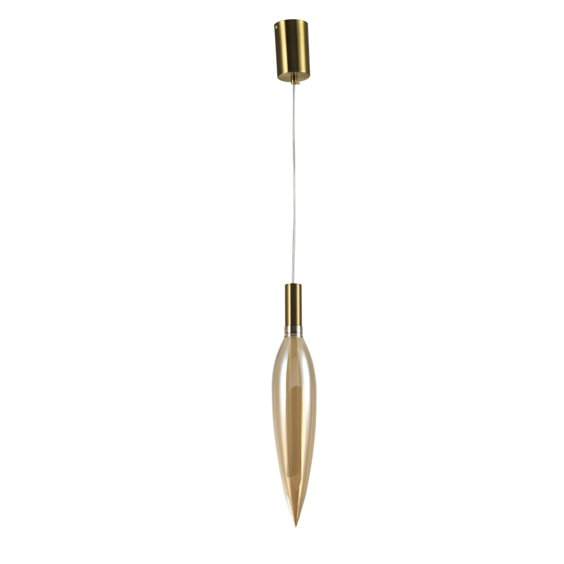 Pendente Studioluce Lanza Champagne e Dourado 4,3 watts 3000K Ø78x441mm PD2105CH