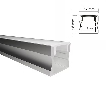 Perfil Sobrepor Alpertone Polaris 16x17mm Barra 2 Metros 715A2L / 715B2L / 715P2L
