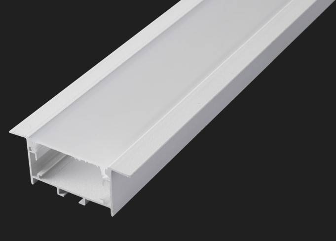 Perfil Embutir Nordecor Vast Branco 50x20mm Barra 2 metros 4341