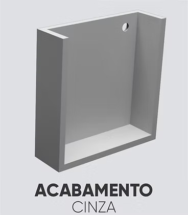 Perfil Sobrepor Alpertone Delta 20x19mm Barra 3 Metros 903A3L / 903B3L / 903P3L