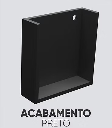 Perfil Sobrepor Alpertone Delta 20x19mm Barra 2 Metros  903A2L /  903B2L /  903P2L