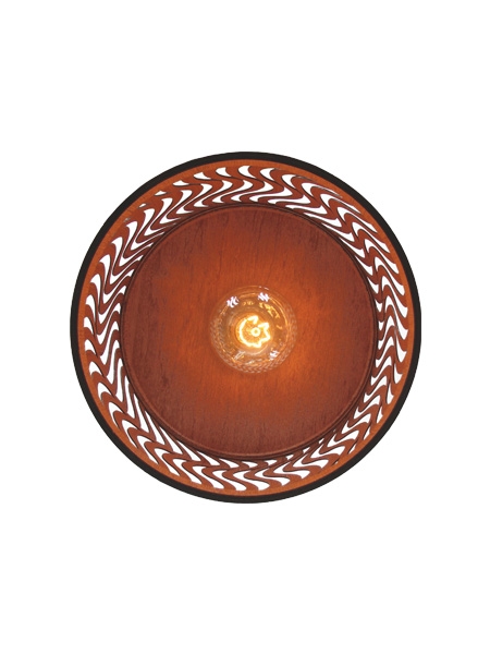 Pendente Classic Lar Dunas 28 Madeira 1L E27 Ø275x185mm 1067
