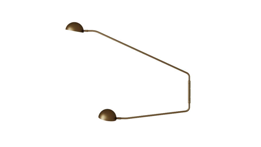 Arandela Foco Metallo Tavola Bowl Articulada com Plug Externo 2L G9 150x1030x809mm AR 179