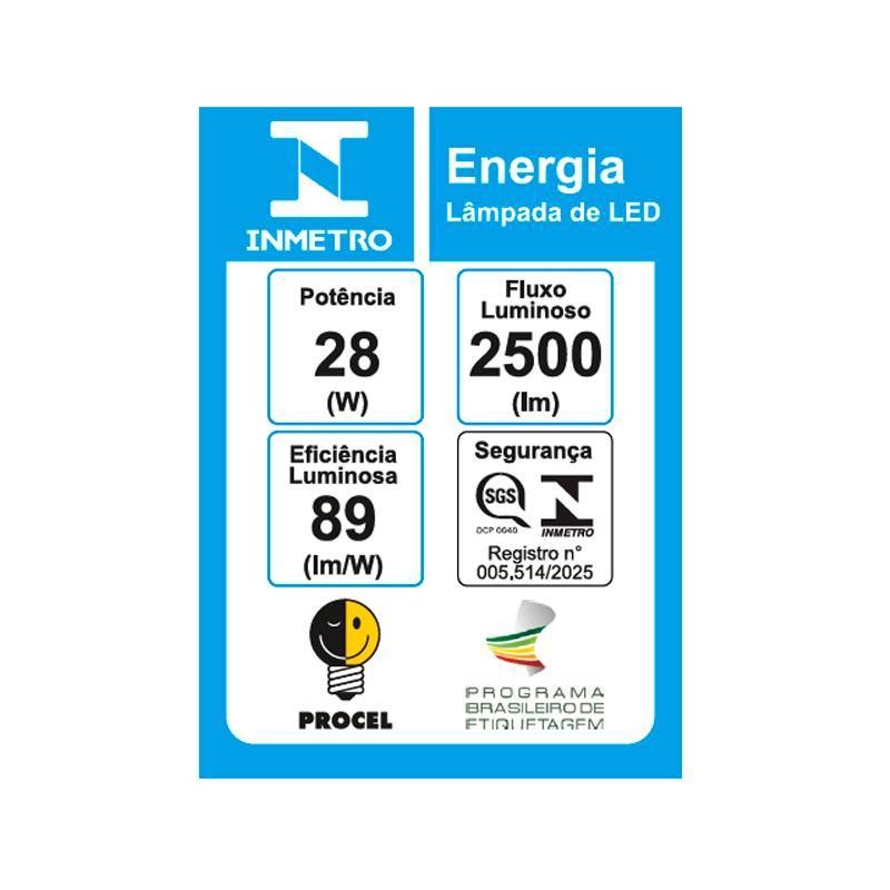 Lâmpada Nordecor Sof Par30 CDMR 28 watts 3000K 36° IRC95 Bivolt Ø95x119mm 1177