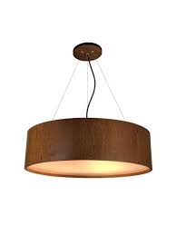 Pendente Classic Lar Slim 70 Madeira 8L E27 Ø700x152mm 1175

